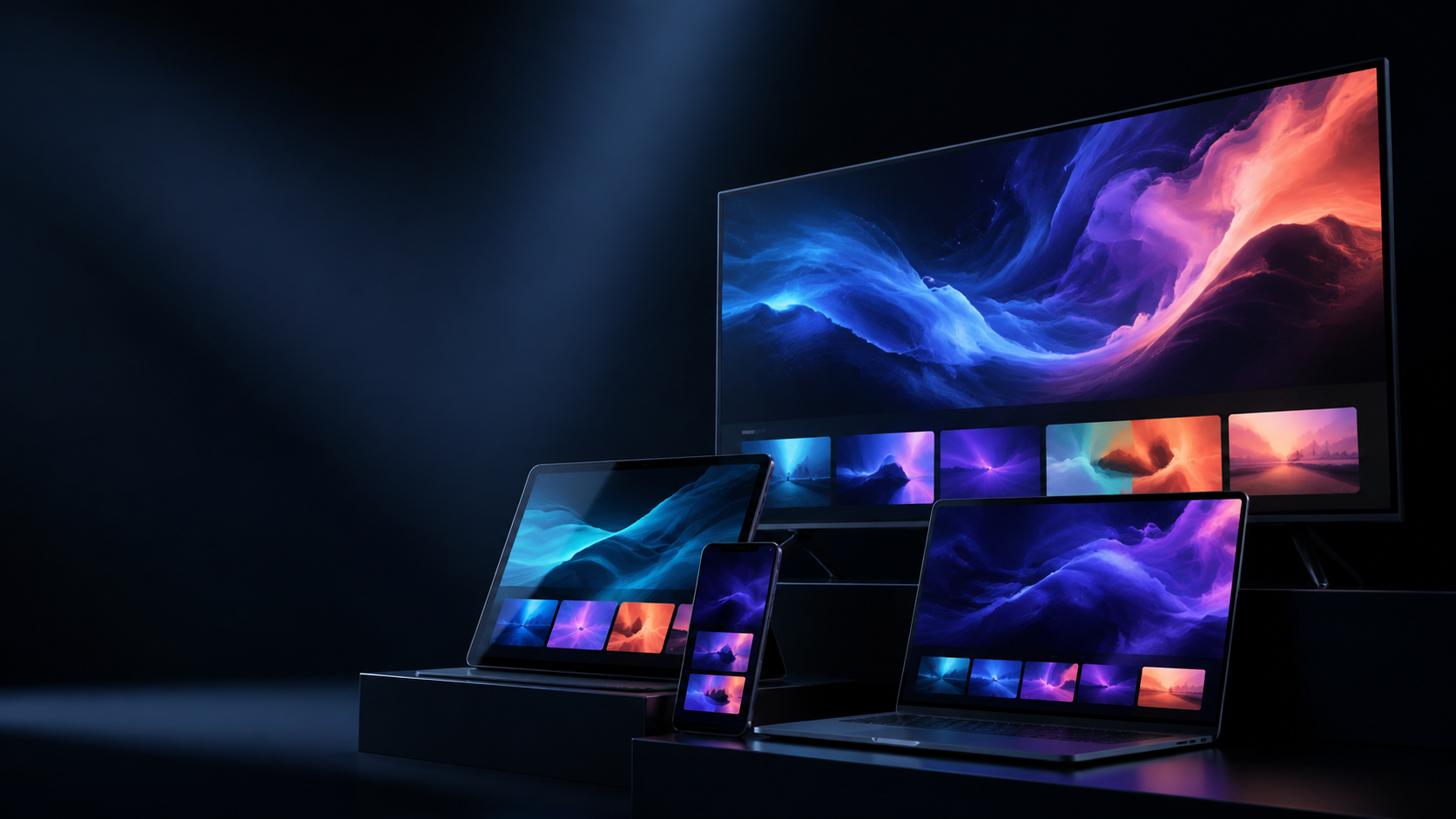 Original illustration of streaming devices