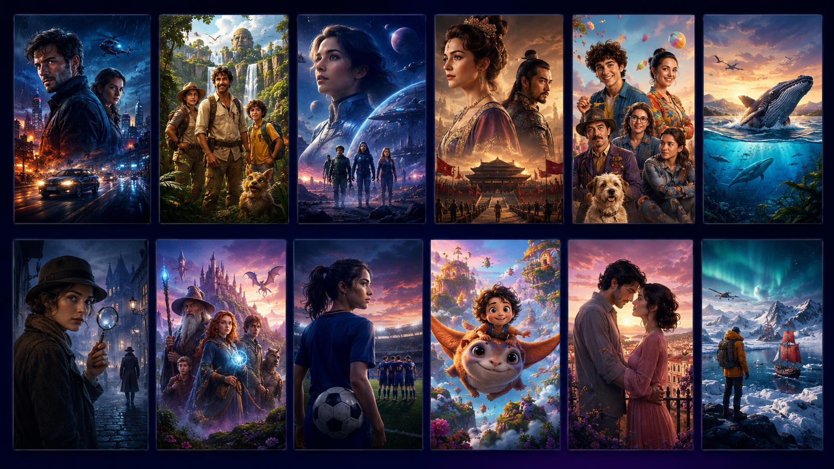 Original fictional movie poster gallery
